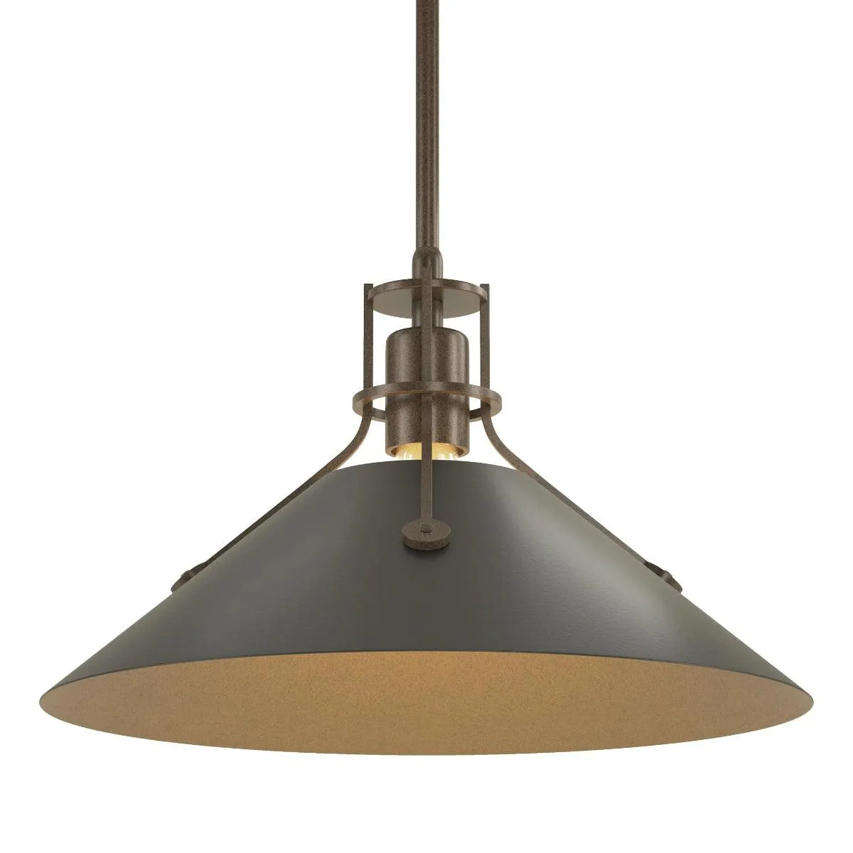 Henry 14 in. Pendant Light Bronze finish Steel shade