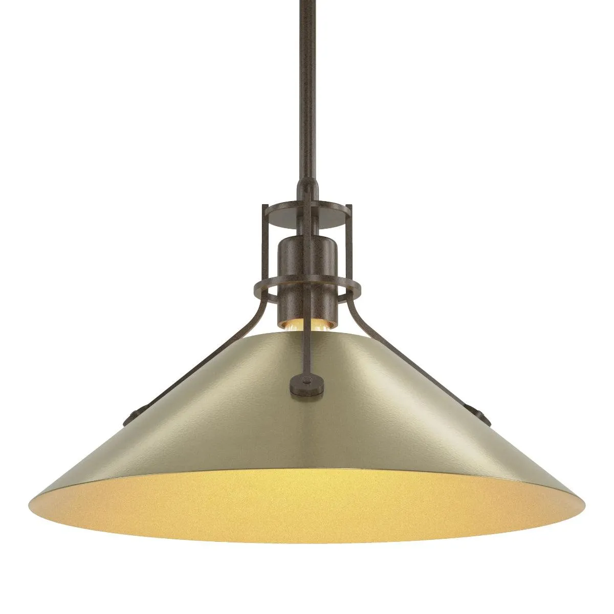 Henry 14 in. Pendant Light Bronze finish Steel shade