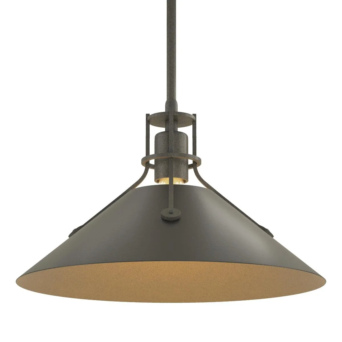 Henry 14 in. Pendant Light Natural Iron finish