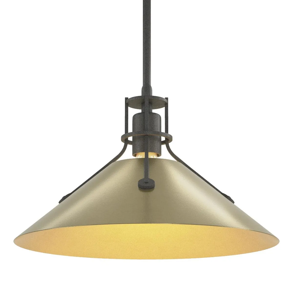 Henry 14 in. Pendant Light Natural Iron finish