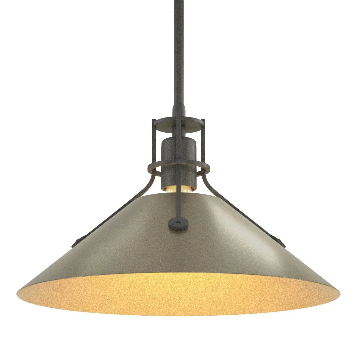 Henry 14 in. Pendant Light Natural Iron finish