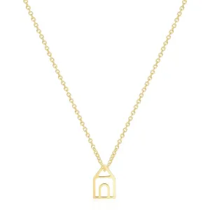 Kyerlyn Dainty Gold House Necklaces