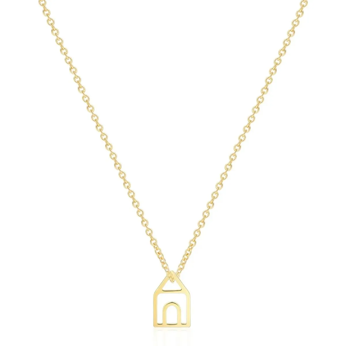 Kyerlyn Dainty Gold House Necklaces