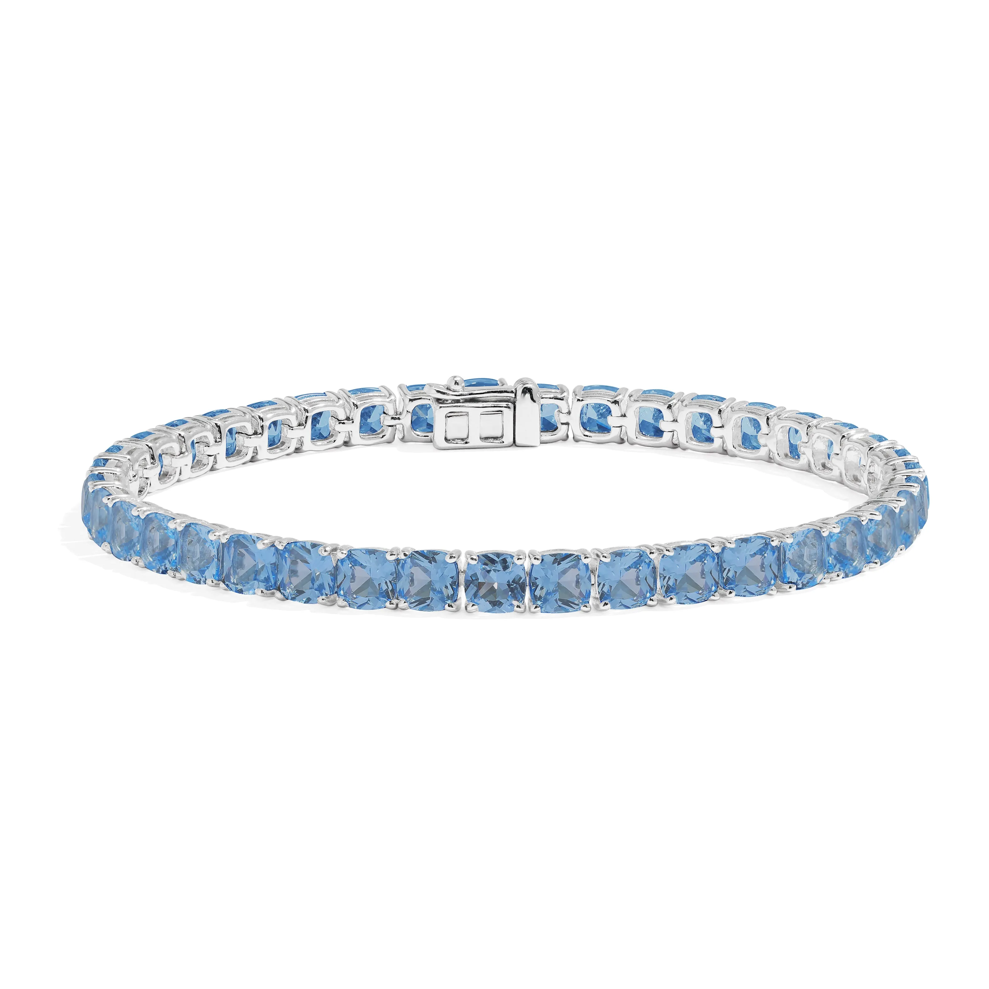 Lagoon Blue Square Bracelet