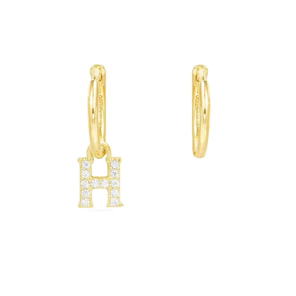 Letter Asymmetric Earrings