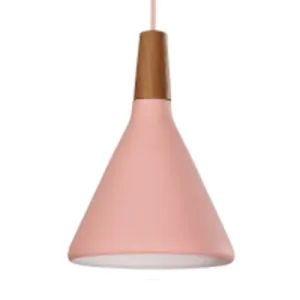 Macaron Funnel Pendant Lamp - Single Light Hanging Light for Bedroom or Bathroom