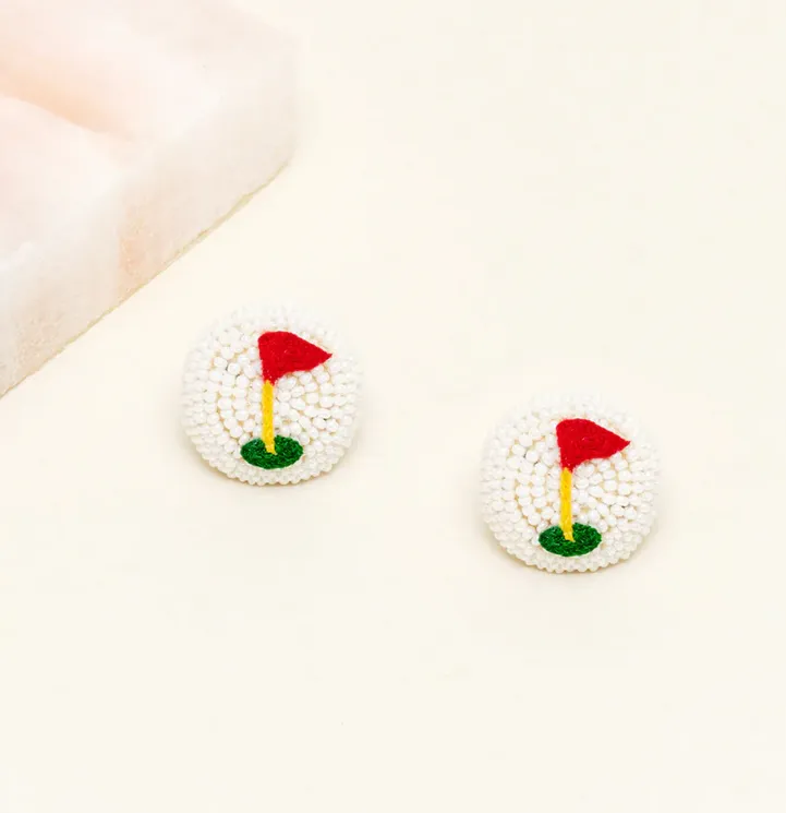 Mignonne Gavigan Golf Ball Stud Earring