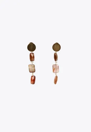 Natural stone earrings