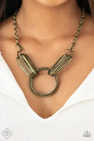 Necklace Lip Sync Links - Brass N2082