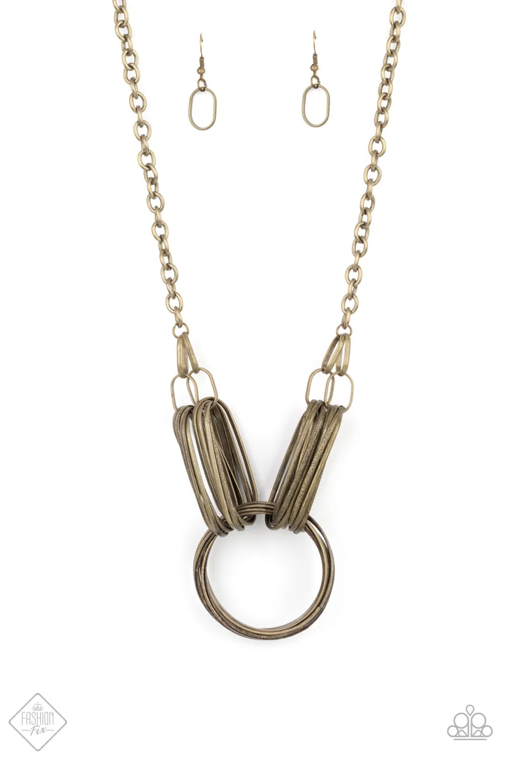 Necklace Lip Sync Links - Brass N2082