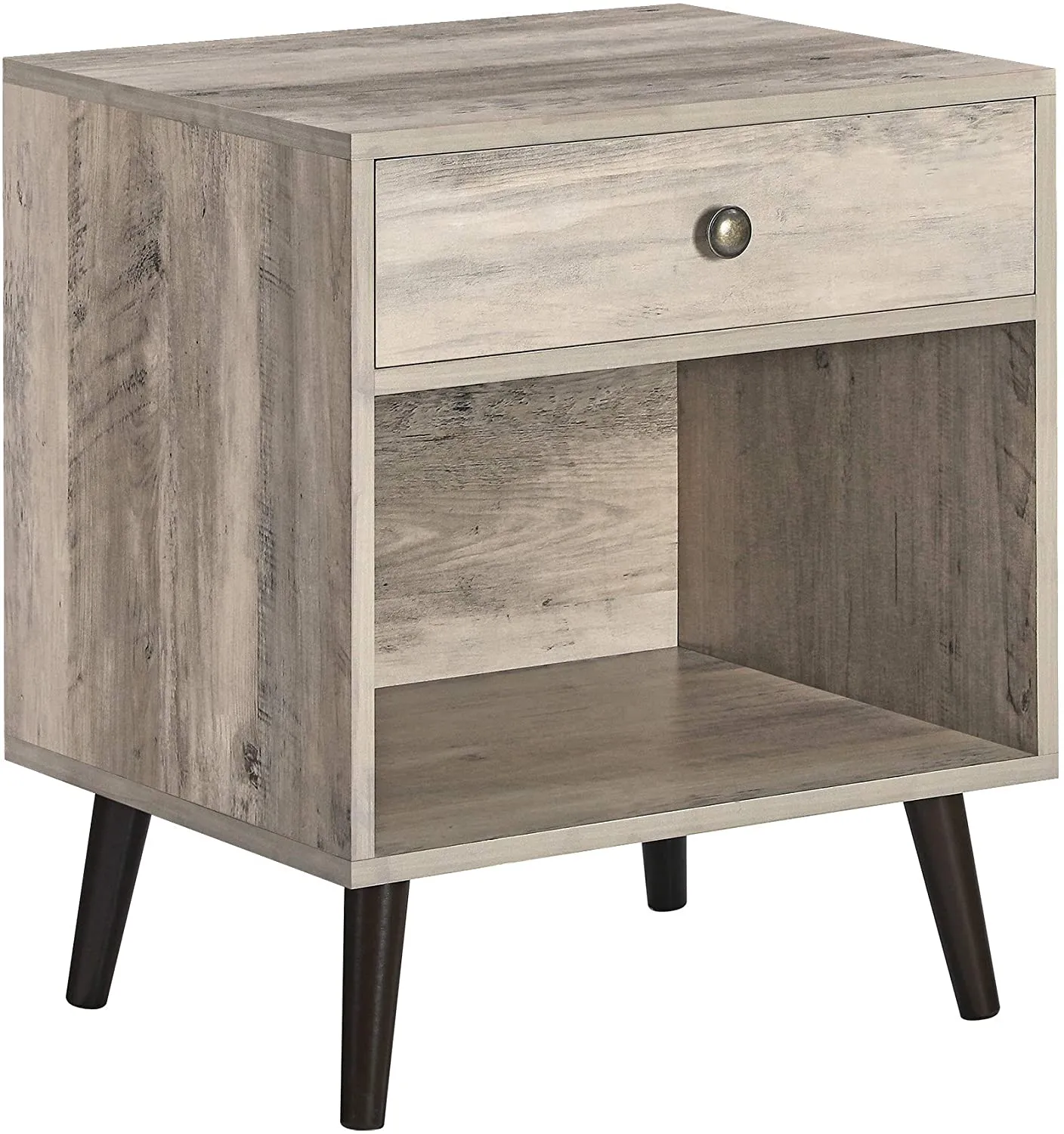  Nightstand,  End Table with Drawer,  Open Compartment