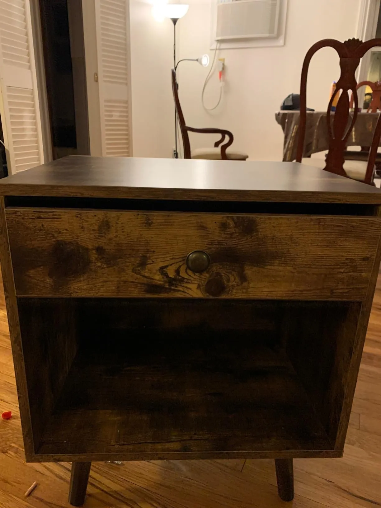  Nightstand,  End Table with Drawer,  Open Compartment