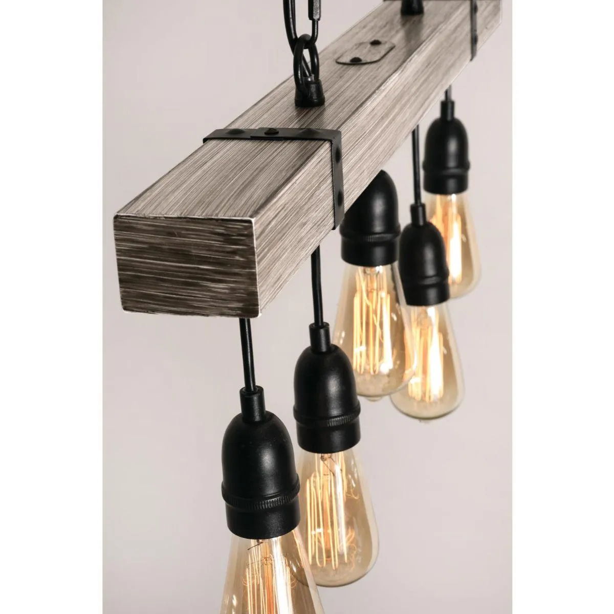 Noah 30 in. 5 Lights Pendant Light Gray Finish