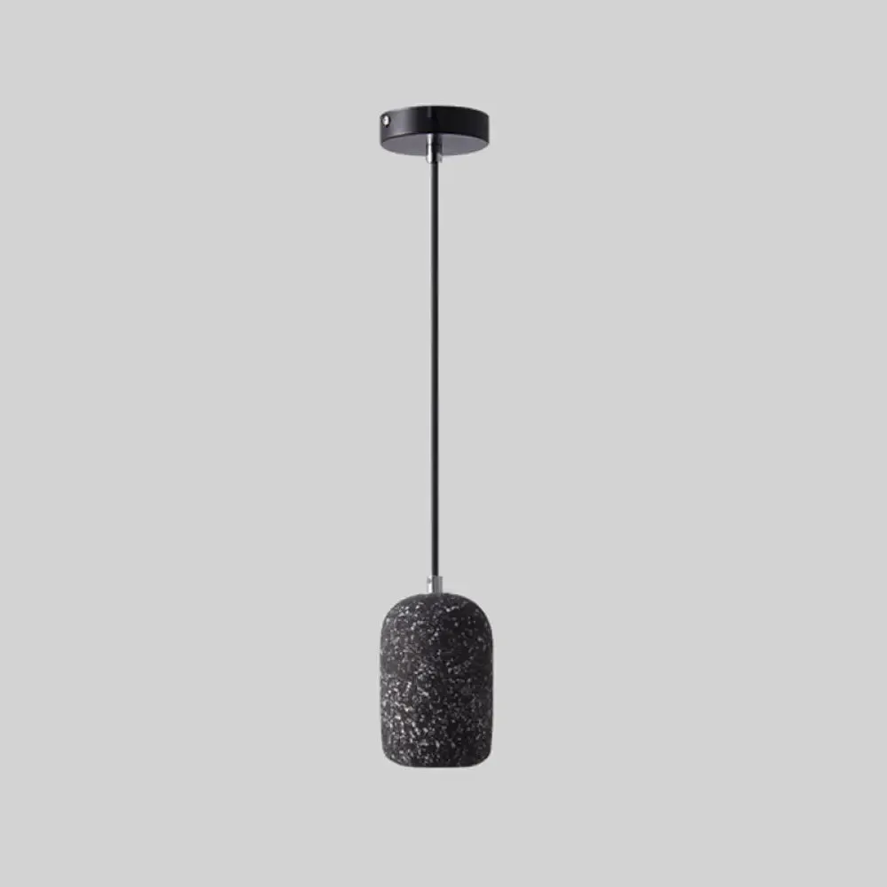 Nordic Cement Pendant Light - Single-Bulb Suspended Dining Room Fixture