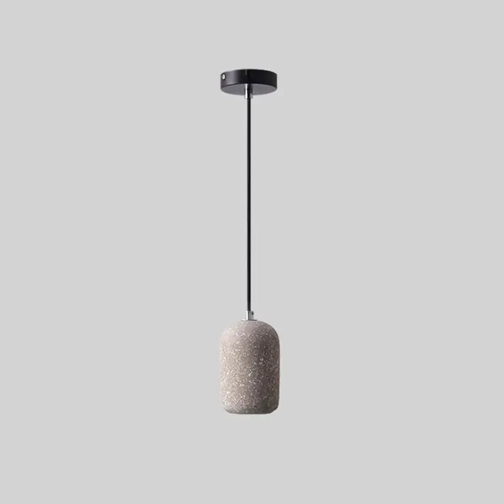 Nordic Cement Pendant Light - Single-Bulb Suspended Dining Room Fixture