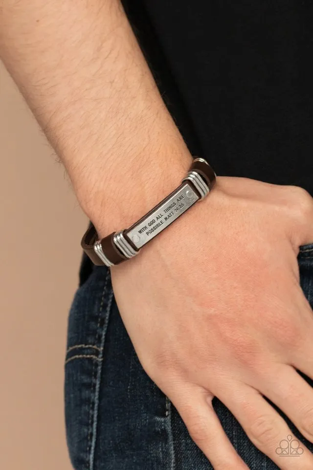 Paparazzi Bracelet ~ Make It Possible - Brown