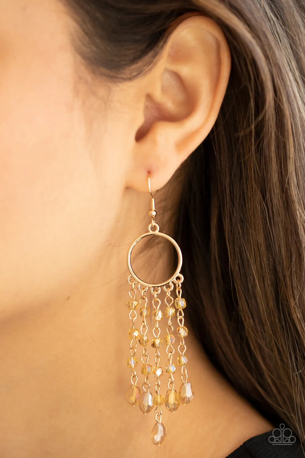 Paparazzi Dazzling Delicious Gold Earrings