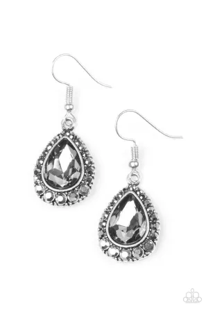 Paparazzi Earring ~ Ready, Set, GLOW! - Silver