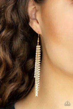 Paparazzi Earring ~ Red Carpet Bombshell - Gold