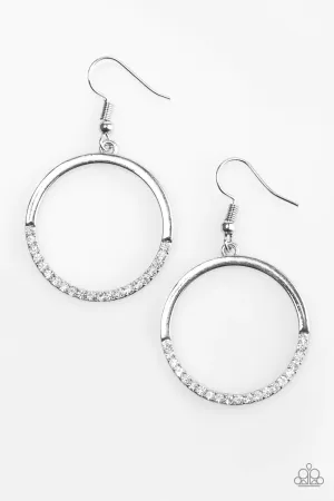 Paparazzi Earring ~ Sip, Sip, Hooray! - White