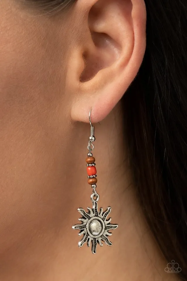 Paparazzi Earring ~ Sunshiny Days - Orange