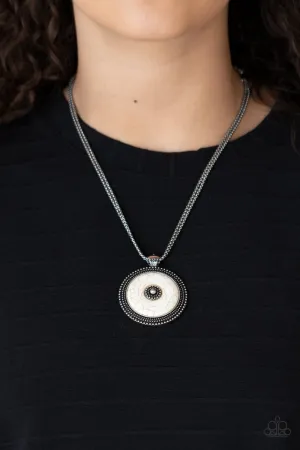 Paparazzi Necklace ~ EPICENTER of Attention - White