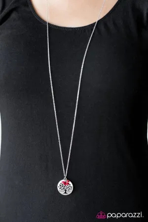 Paparazzi Necklace ~ Life Is Lovely - Red