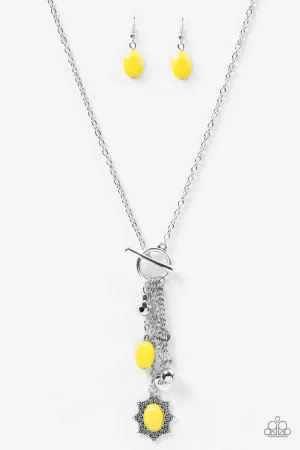 Paparazzi Necklace ~ Love Lullaby - Yellow