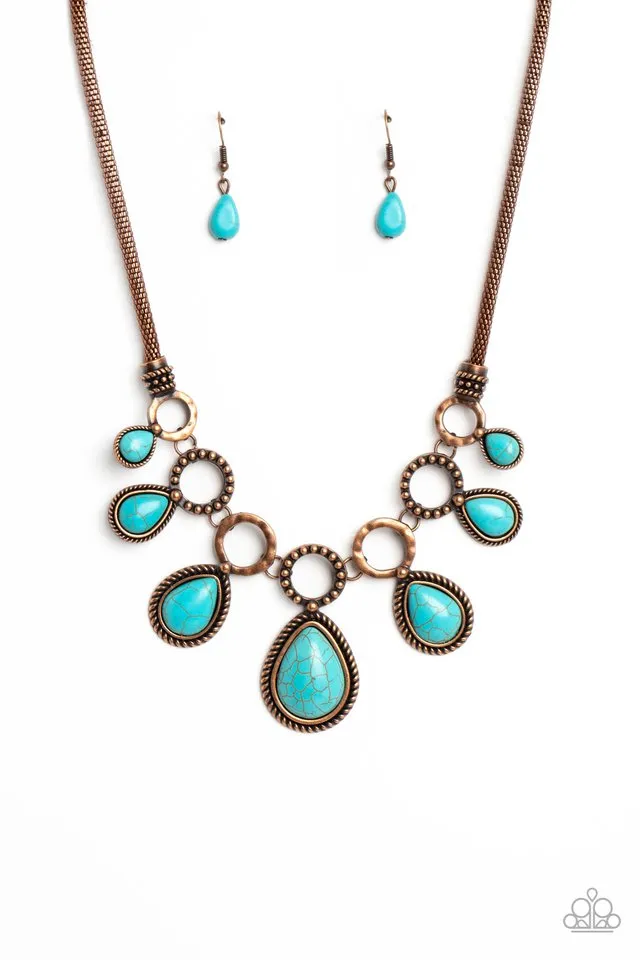 Paparazzi Necklace ~ Riverside Relic - Copper