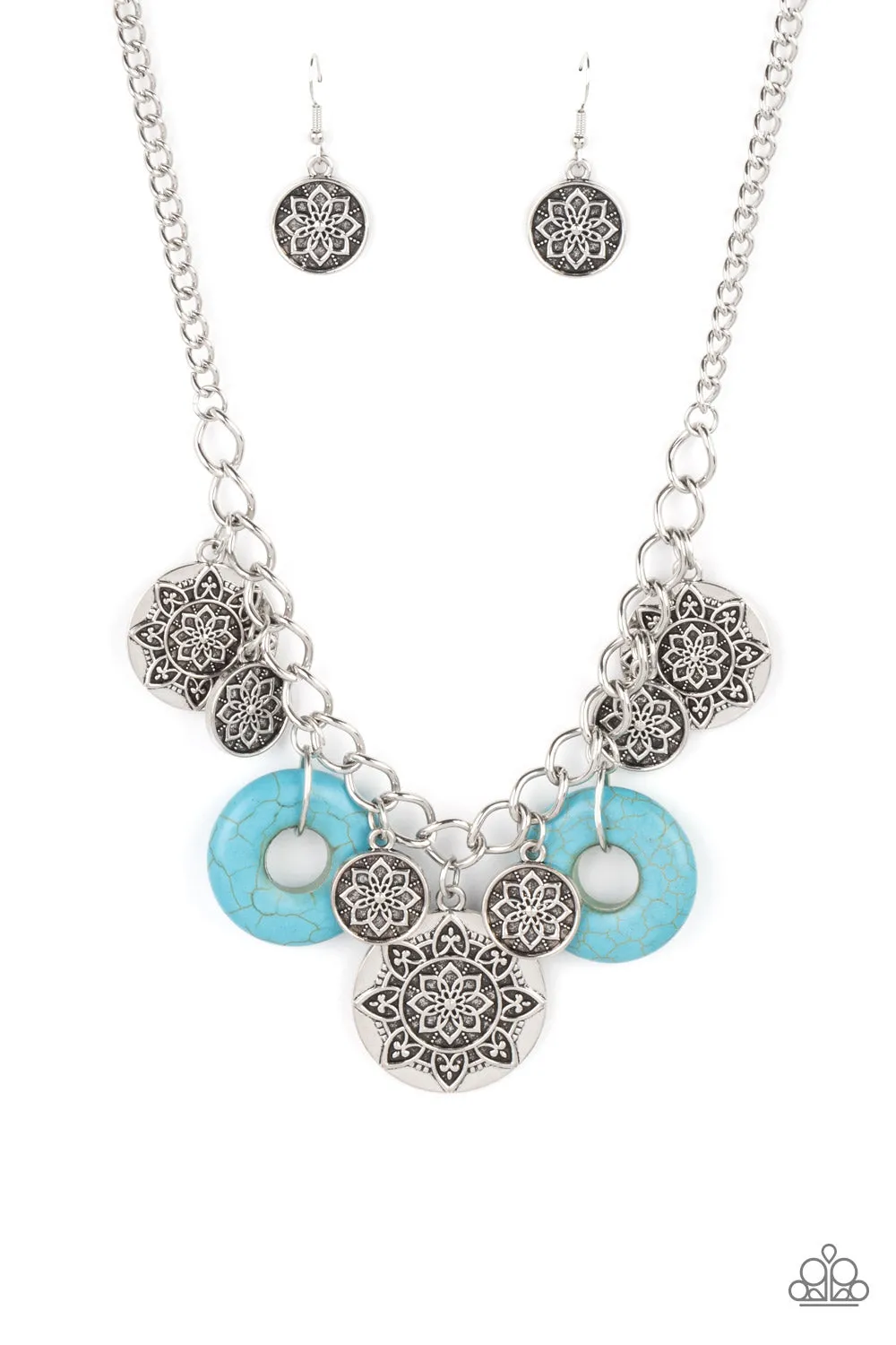 Paparazzi Necklace ~ Western Zen - Blue