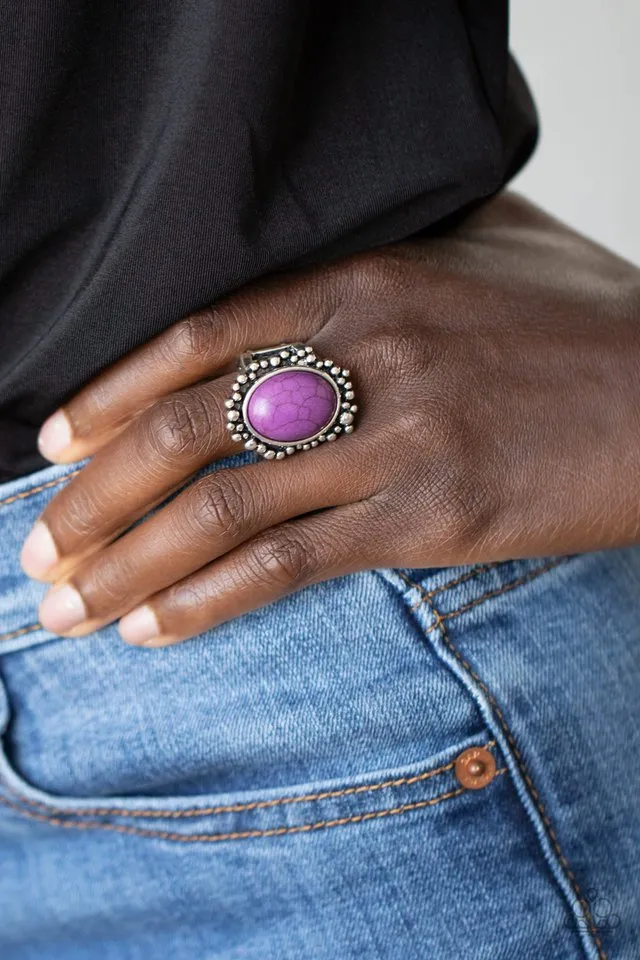 Paparazzi Ring ~ Desert Mine - Purple