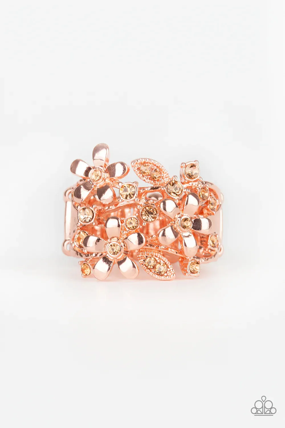 Paparazzi Ring ~ Gardenia Gleam - Copper