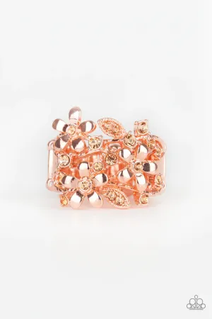 Paparazzi Ring ~ Gardenia Gleam - Copper