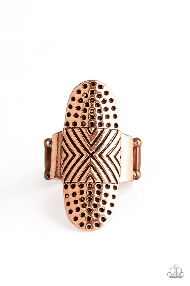 Paparazzi Ring ~ Guru Grunge - Copper