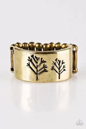 Paparazzi Ring ~ TREE-t With Kindness - Brass