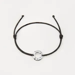 PORT ELIZABETH Mens Womens Buoy Charm String Friendship Bracelets Love His and Hers For Men and Women Silver Black