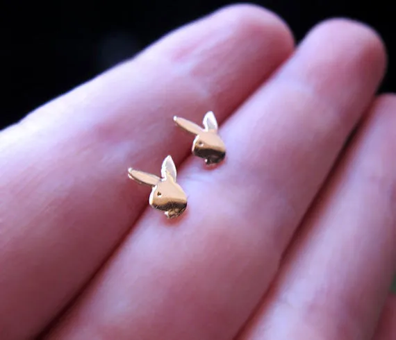 Rabbit Stud Earrings - Bunny Studs