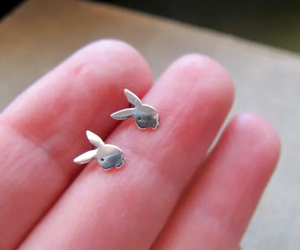 Rabbit Stud Earrings - Bunny Studs