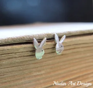 Rabbit Stud Earrings - Bunny Studs