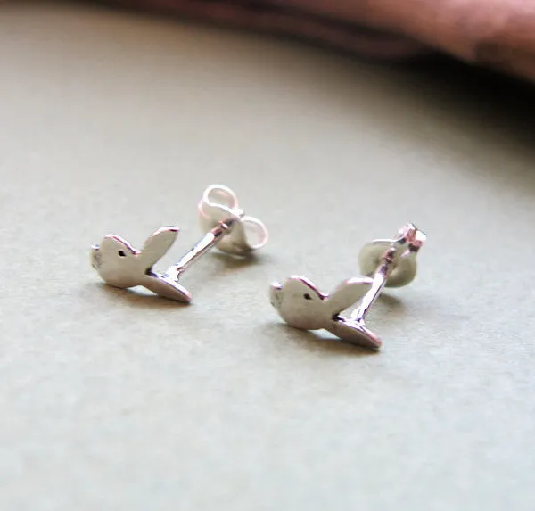 Rabbit Stud Earrings - Bunny Studs