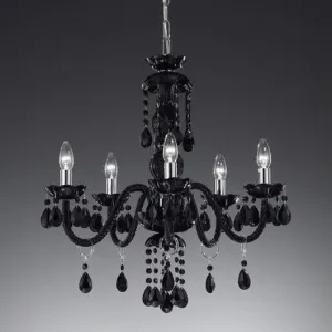 Red, clear, black or white modern Italian chandelier