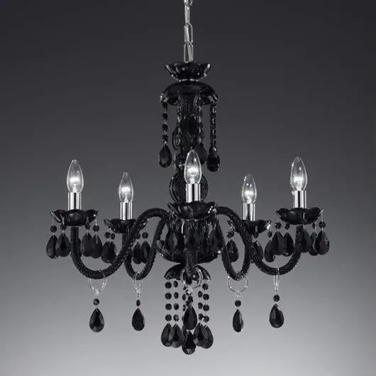 Red, clear, black or white modern Italian chandelier