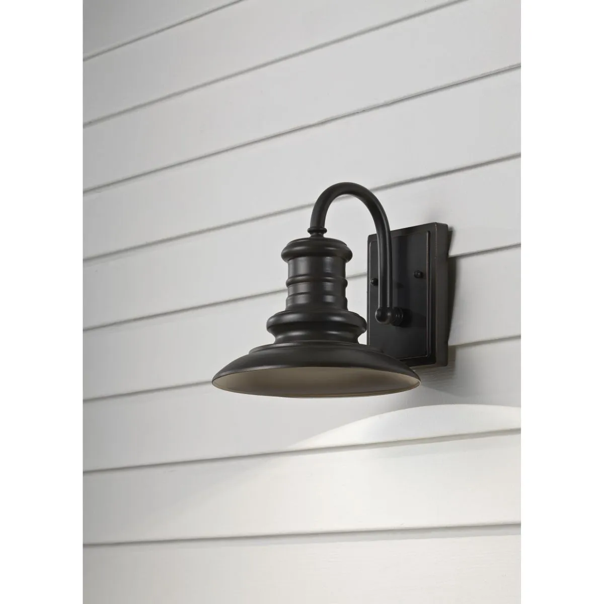 Redding Station 10 In. LED Outdoor Wall Sconce Bronze Finish