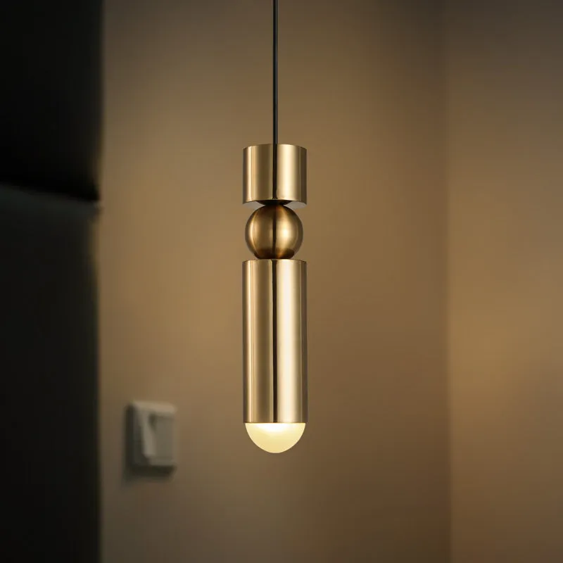 Retro Modern Brass Pendant Light