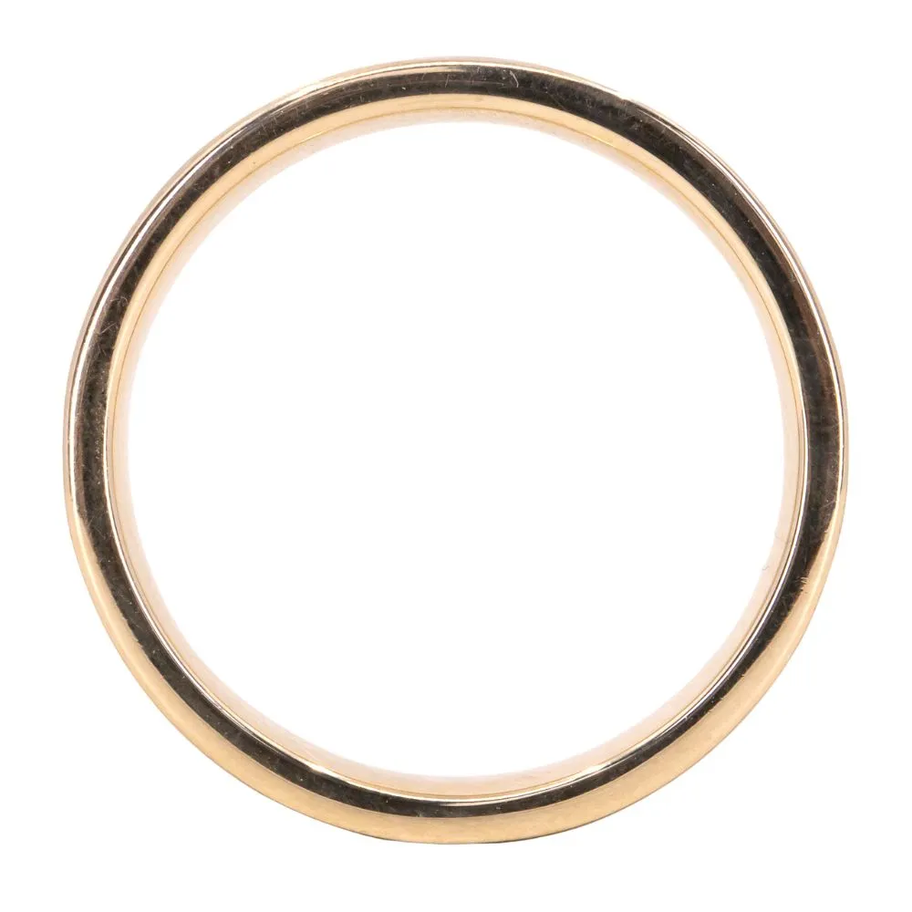 Riverbed Band in Two-Tone Gold- 6mm Recycled Gold Wedding Band