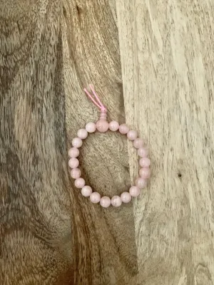 Rose Quartz Beaded Bracelet