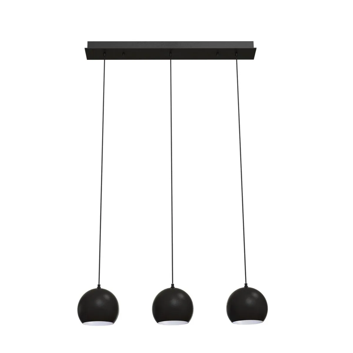 Roxy 36 in. 3 Lights Pendant Light Black Finish