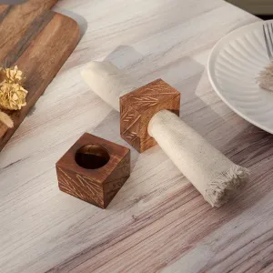 Rustic Square Napkin Ring