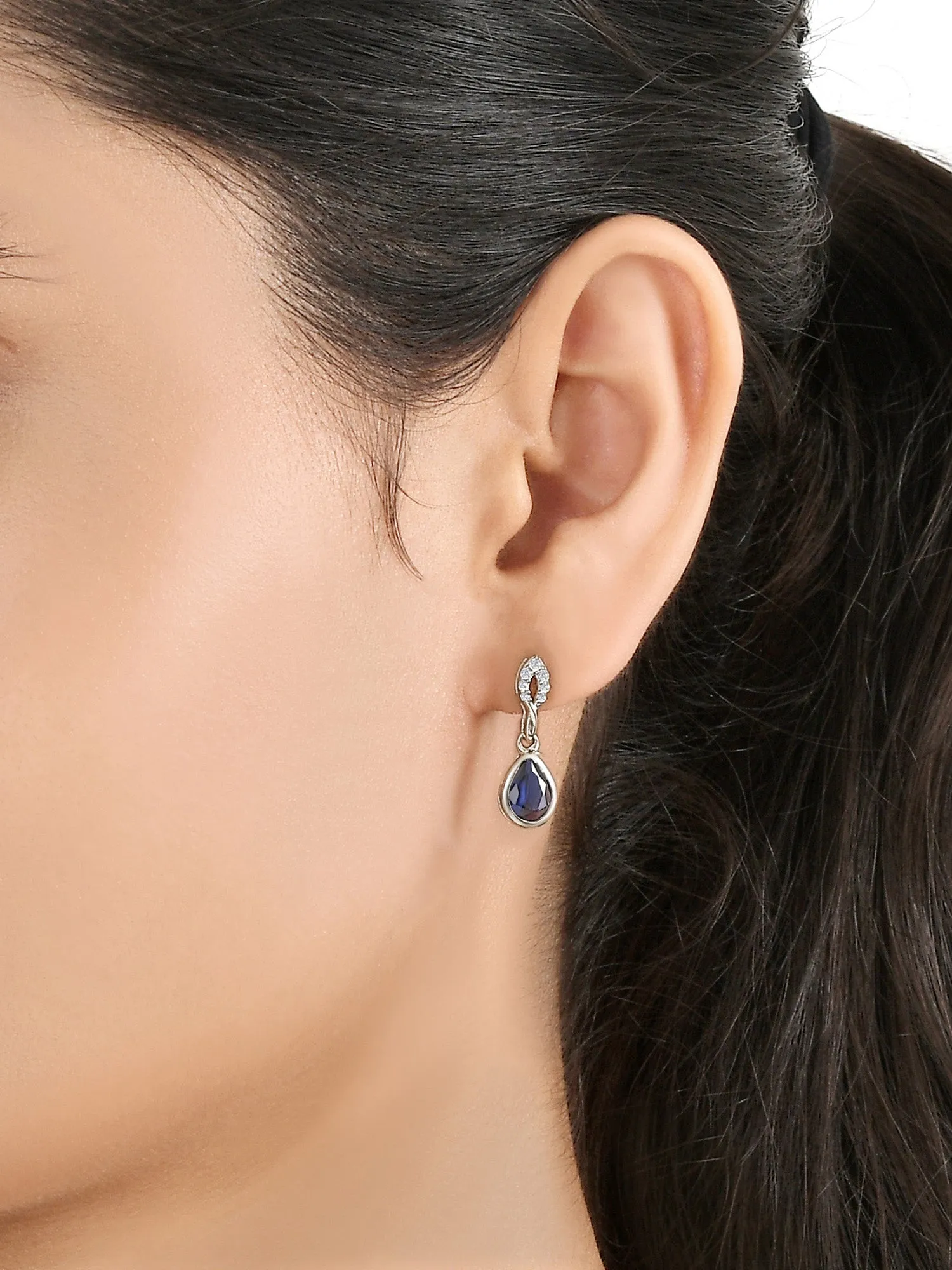 Sapphire Dazzling Earrings For Women