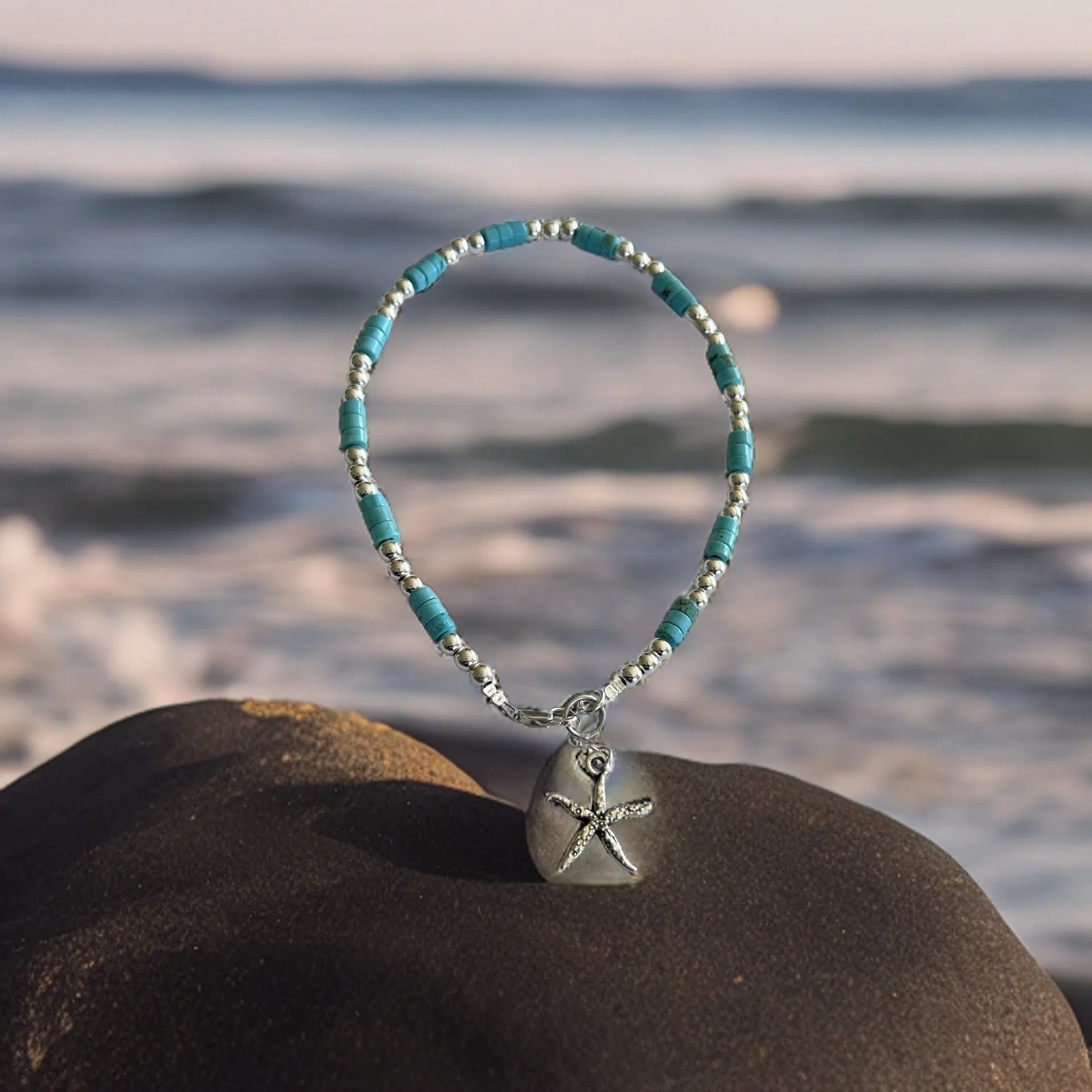 Sea breeze Turquoise Anklet